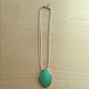 Stella & Dot Jade Green Serenity Necklace